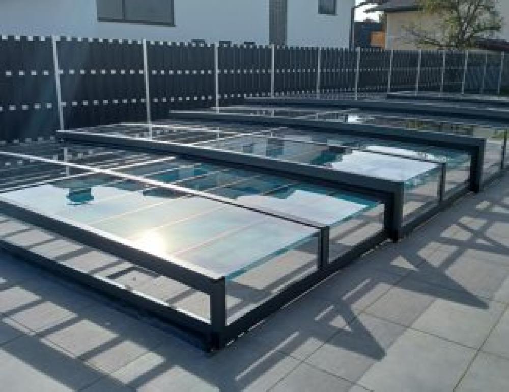 Poolüberdachung Nevada plus, hohe Ausführung